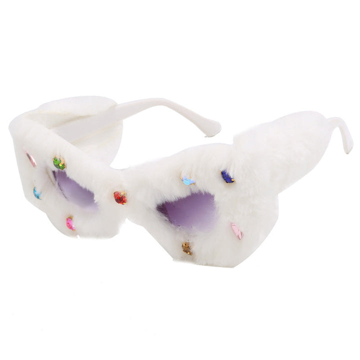 Women striking, padded sunglasses with decorated frame Kalsten