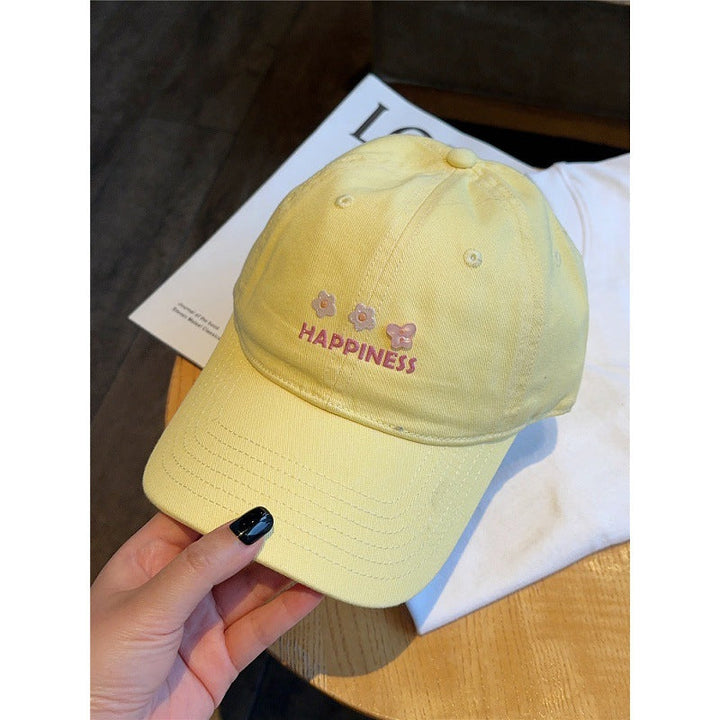 Women's Embroidered Happiness Baseball Cap Kalsten