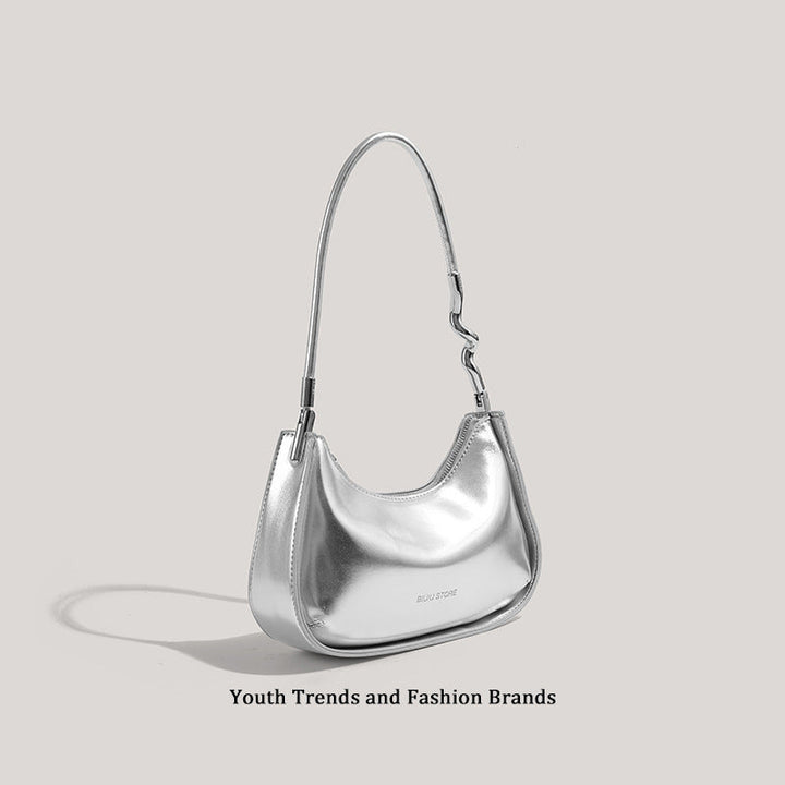 Sleek Metallic Evening Shoulder Bag Kalsten