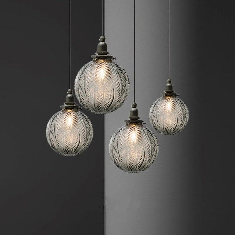 Pendant Light Glass 5.9 in Adjustable Cord Dining Kitchen Island Hanging Modern Ceiling Lamp | Kalsten