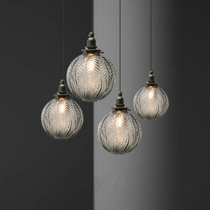 Pendant Light Glass 5.9 in Adjustable Cord Dining Kitchen Island Hanging Modern Ceiling Lamp | Kalsten
