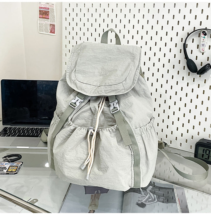 Versatile Drawstring Closure School Backpack