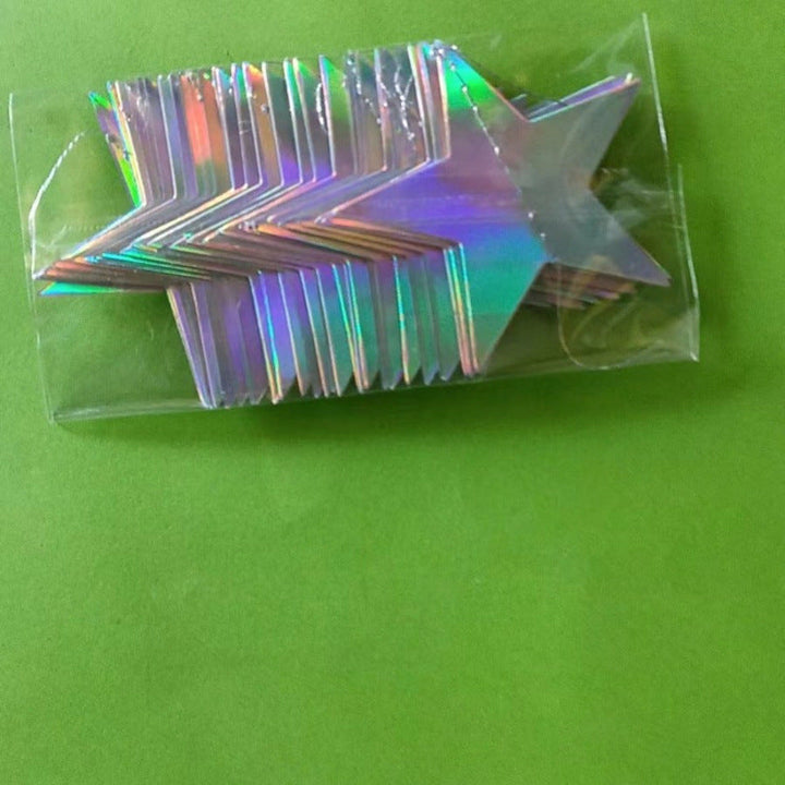 Unisex nan hanging star garlands made of metallic paper for party decoration and photo background Kalsten
