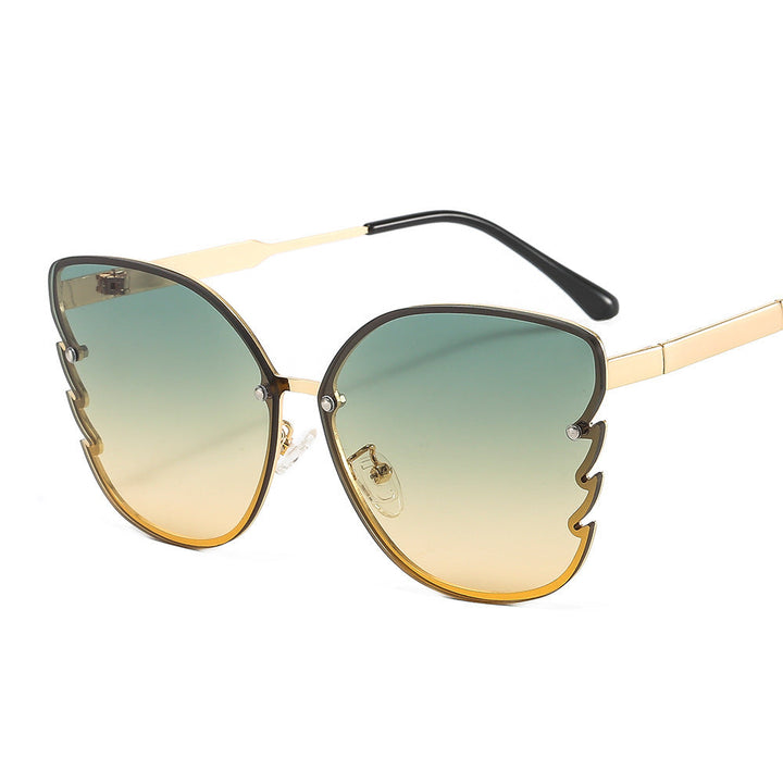 Women's statement sunglasses with unique design and gradient lenses Kalsten