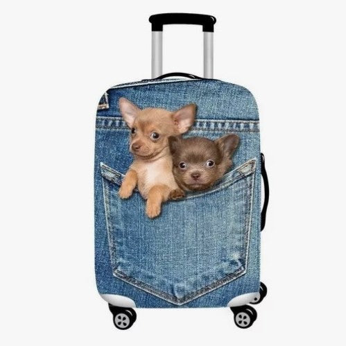 Unisex nan Kids Cabin Trolley with international landmark motif and lightweight ABS shell Kalsten