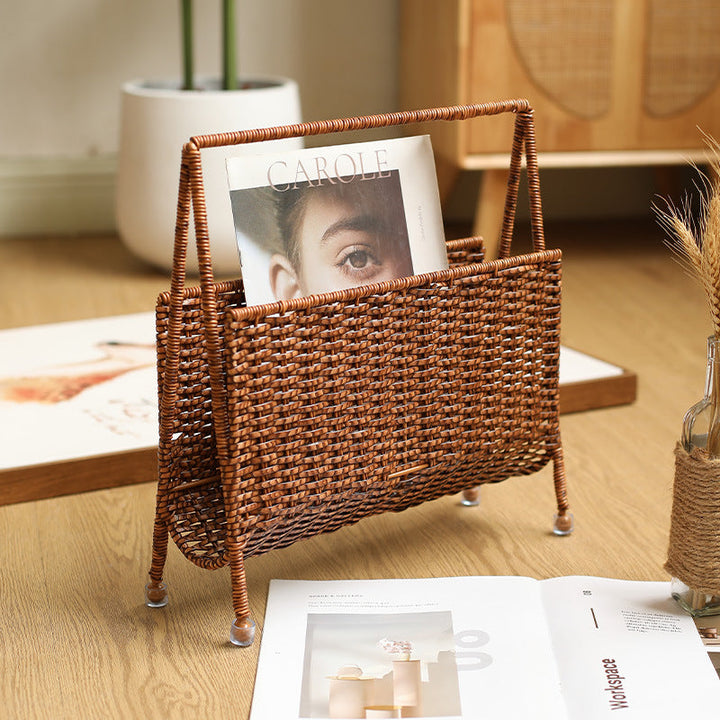 Unisex Handwoven Newspaper and Magazine Stand Kalsten