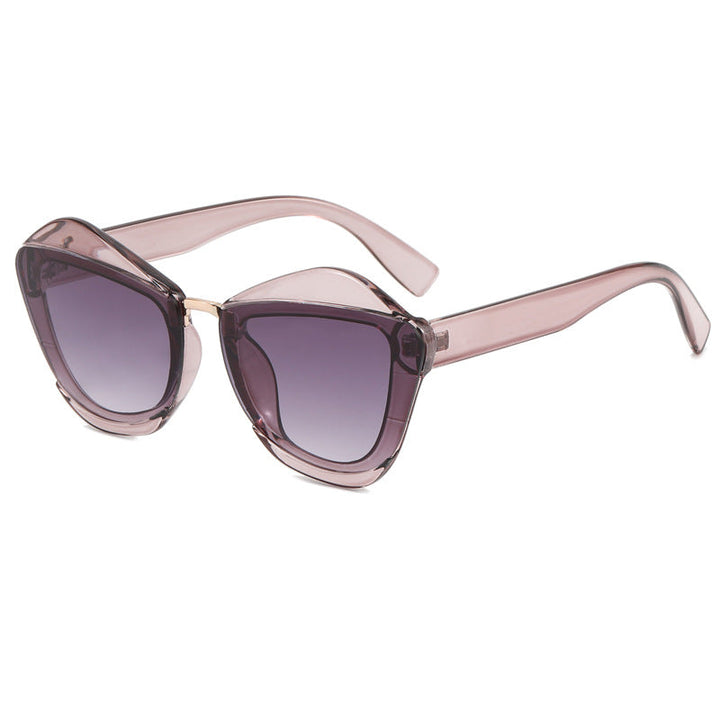 Women striking designer sunglasses with extravagant frame Kalsten
