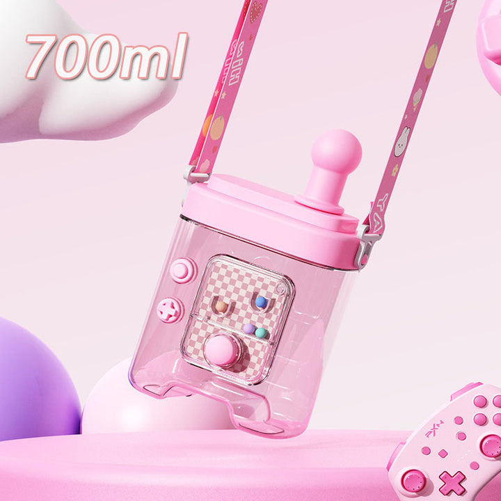 Women’s creative water bottle with removable shoulder strap Kalsten