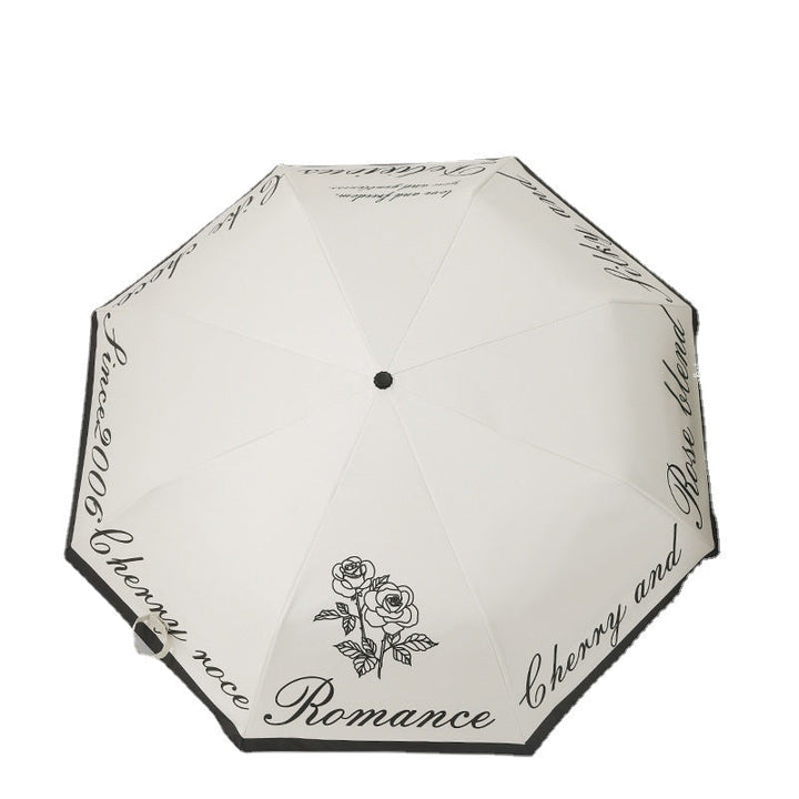 Ladies Foldable Windproof Umbrella with Floral Design Kalsten
