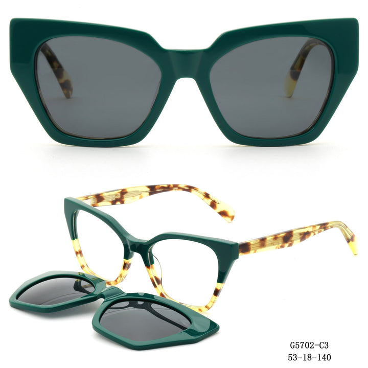 Women's striking oversized sunglasses with removable lenses Kalsten