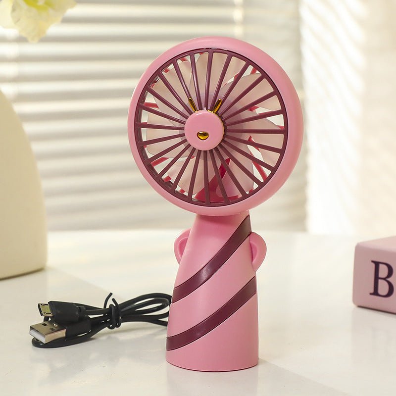 Women's Portable Mini Handheld Fan with USB Charging Function and Ergonomic Design Kalsten