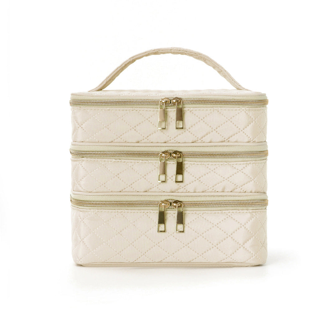 Cosmetic organizer bag with multiple compartments Kalsten