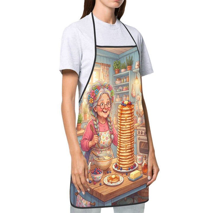 Dog Lover Full-Coverage Kitchen Apron With Adjustable Neck Strap And Waterproof Polyester Shell