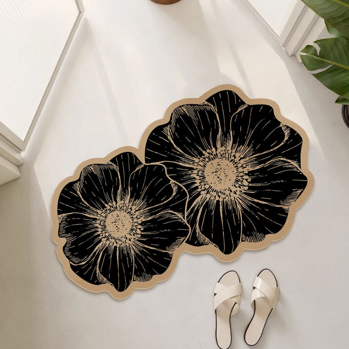 Floral Print Bath Mat Kalsten