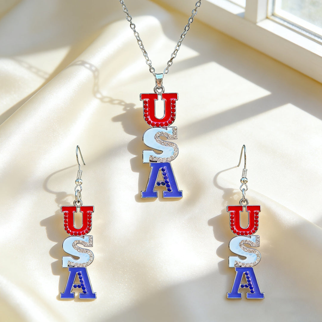 Women nan jewelry set flip-flop pendant and earrings with enamel and zirconia Kalsten