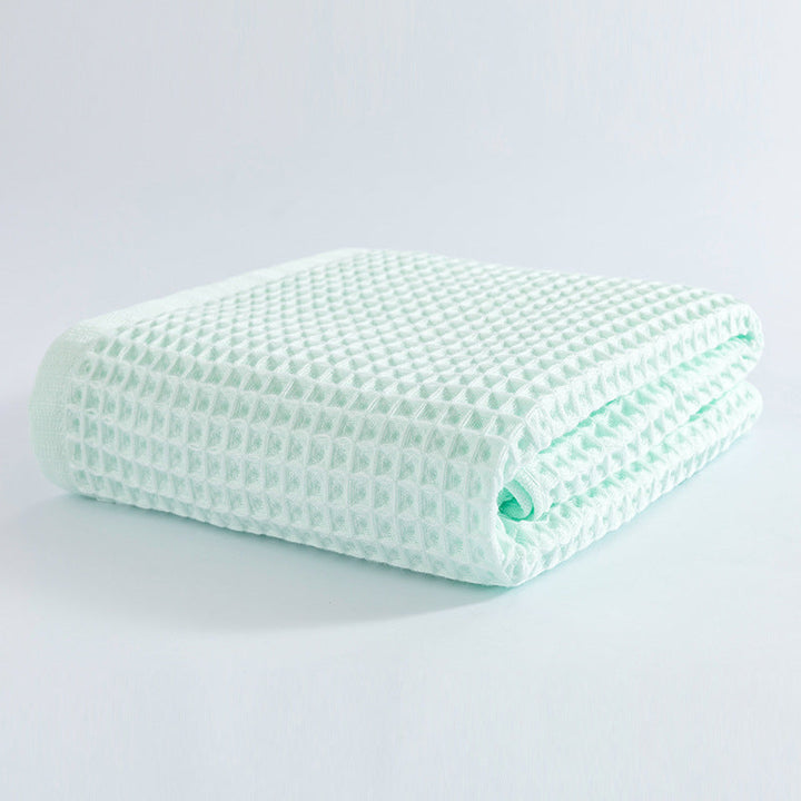 Women Waffle Fabric Bath Towel Kalsten