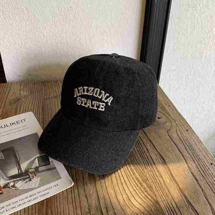 Unisex Vintage-Inspired Embroidered Denim Cap Kalsten