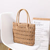 Stylish rattan shopper bag Kalsten