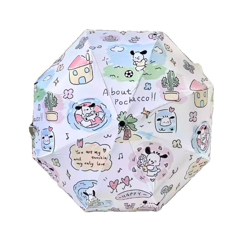 Ladies' folding umbrella with playful character design Kalsten