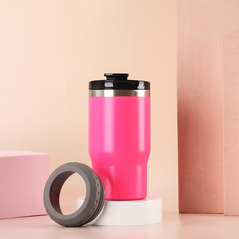 Women Insulated Travel Mug with Non-Slip Silicone Ring Kalsten