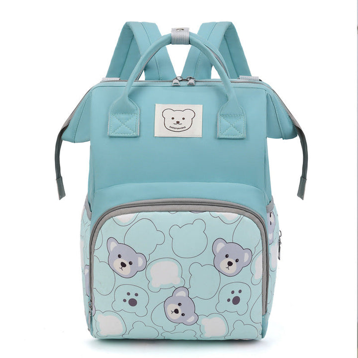Cute Animal-Themed Multi-Pocket School Backpack
