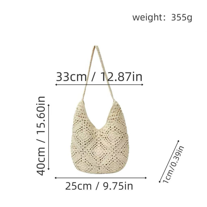 Shoulder bag with unique crochet pattern Kalsten