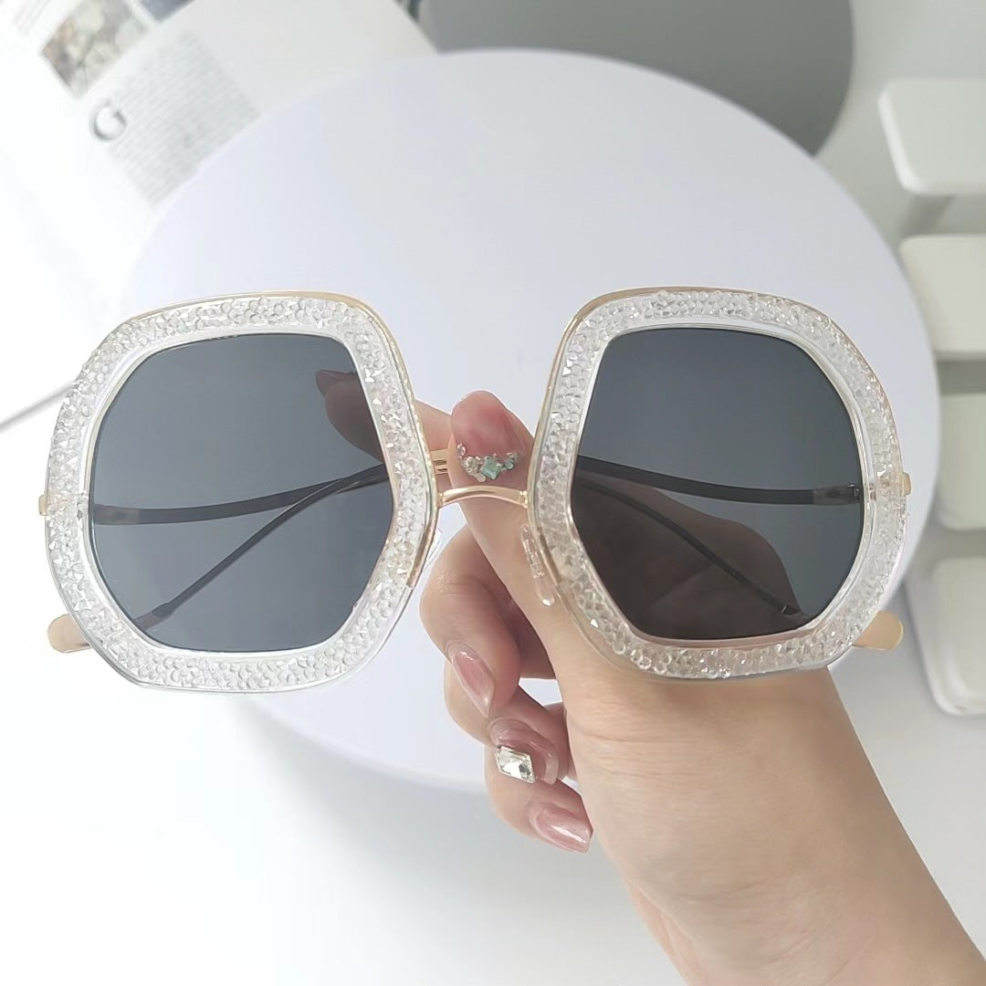 Ladies extravagant sunglasses with sparkling frame Kalsten