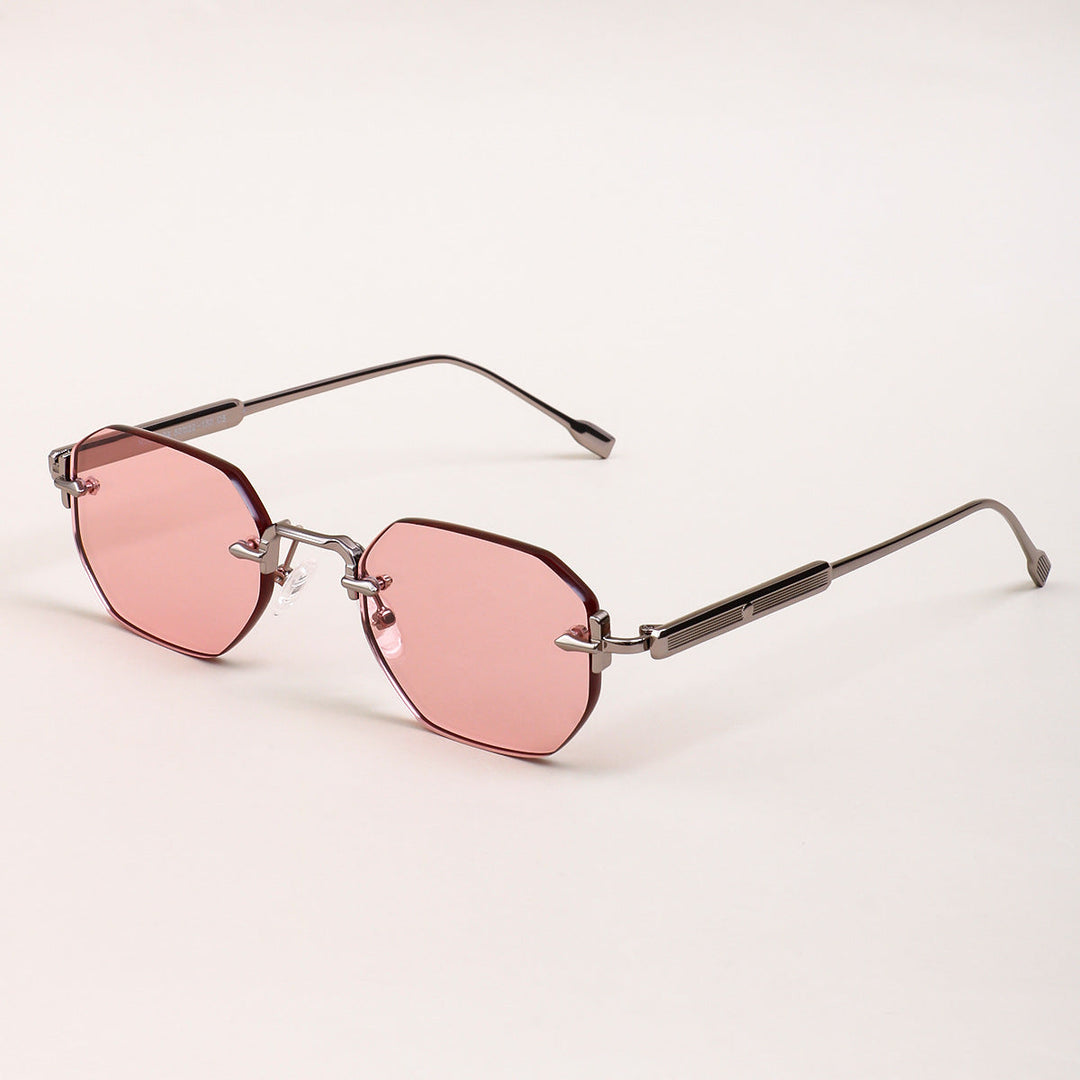 Ladies sunglasses with elegant octagonal frame and comfortable nose pads Kalsten