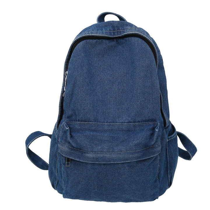 Classic Denim School Backpack