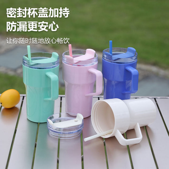 Unisex drinking cup with ergonomic handle and leak-proof lid Kalsten