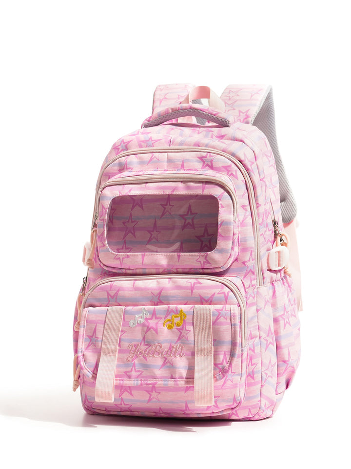 Multi-Compartment Music Theme School Backpack