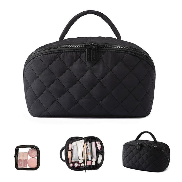 Cosmetic storage bag with multifunctional interior Kalsten