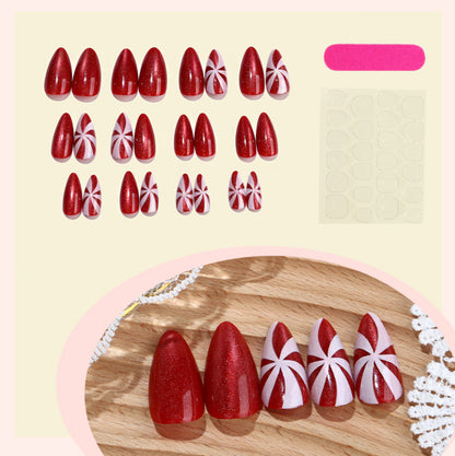Glittery Stiletto Press-On Nail Set Acalora