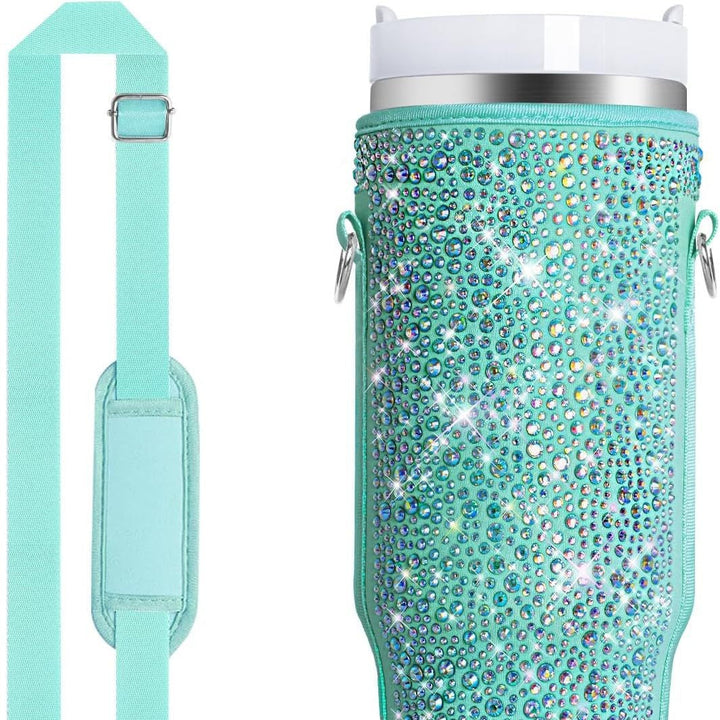 Ladies water bottle holder with sparkling rhinestones Kalsten