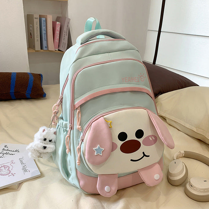 Cute Cartoon Dog-Design School Backpack