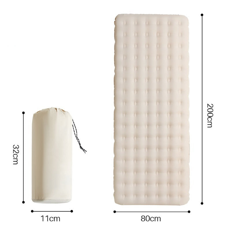 insulated lightweight inflatable camping sleeping pad with quilted tufted top Kalsten