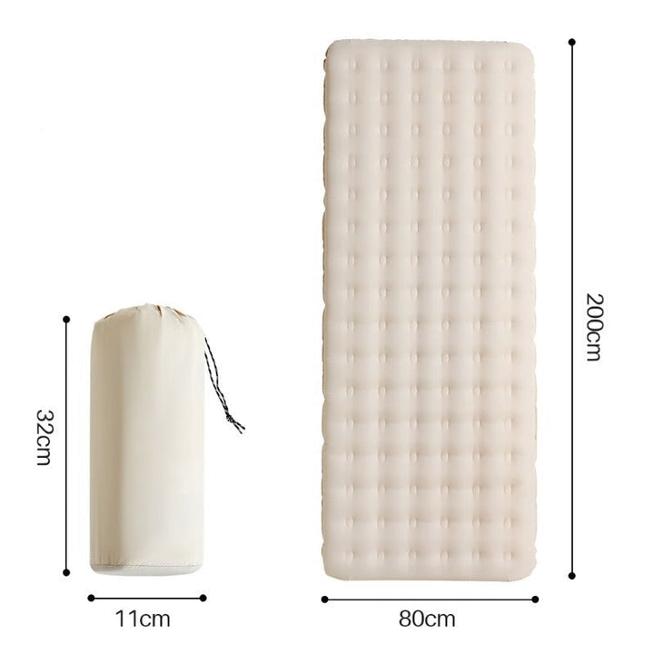 insulated lightweight inflatable camping sleeping pad with quilted tufted top Kalsten