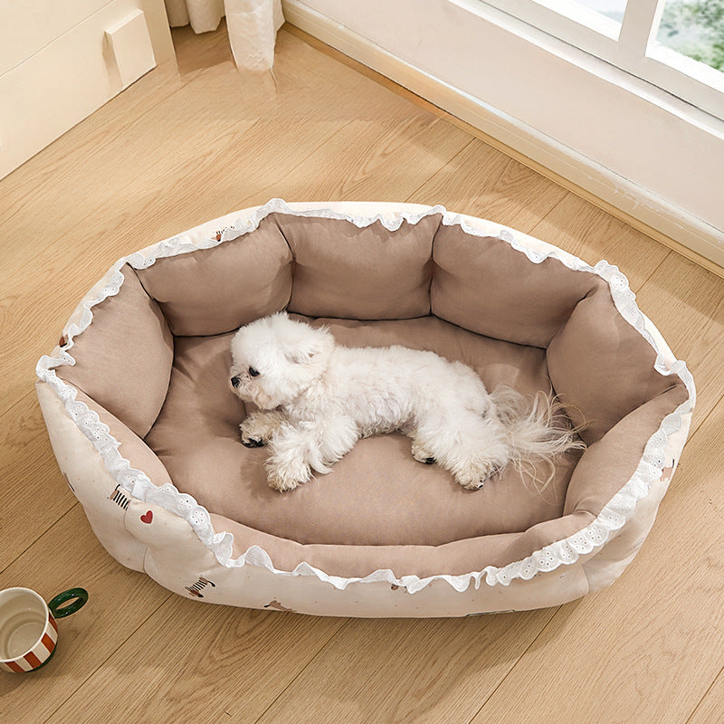 Nest-Shaped Cozy Dog Bed