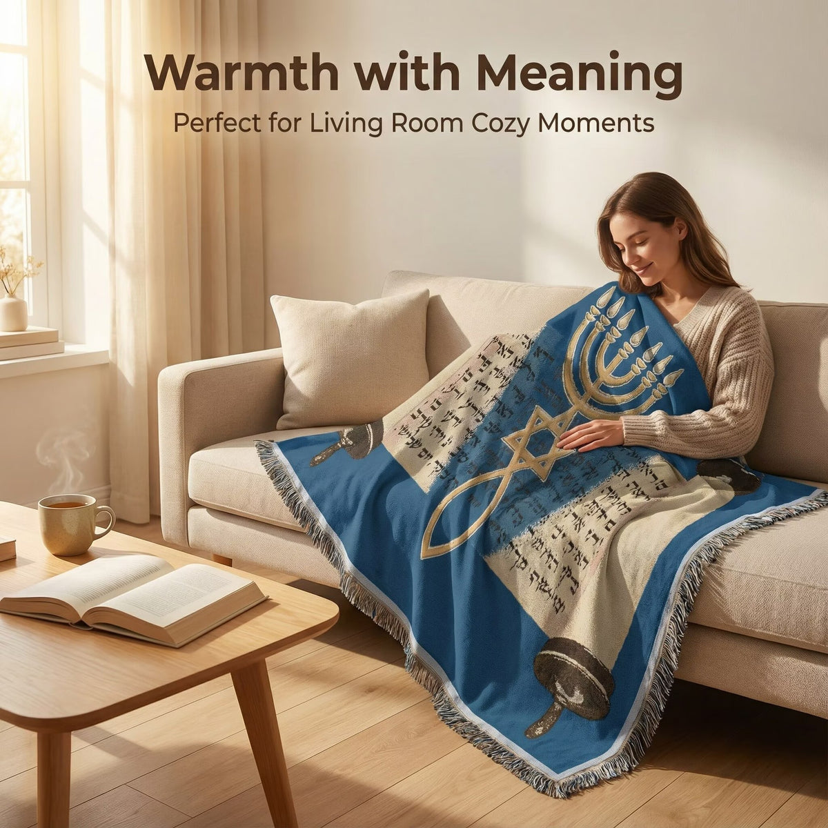 Artistic Cityscape Tapestry Blanket