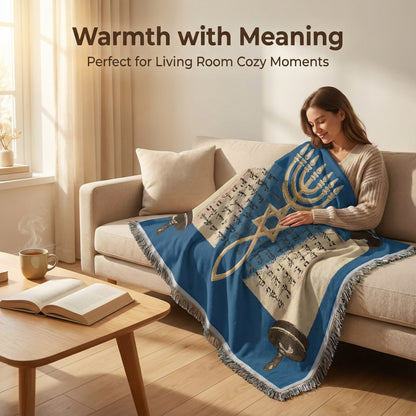 Artistic Cityscape Tapestry Blanket