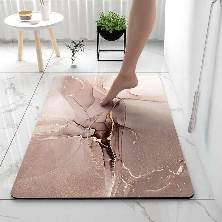 Soft Touch Marble Bath Mat Kalsten