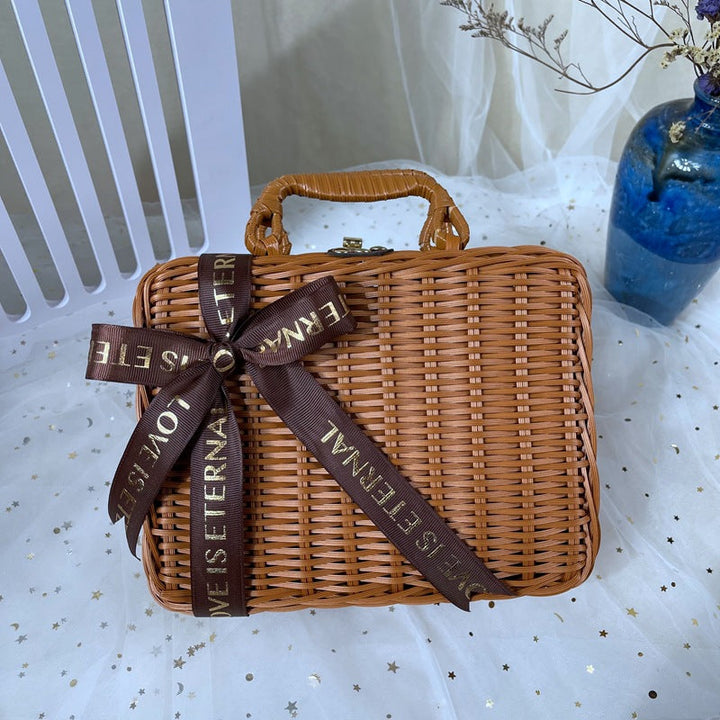Women classic rattan handbag Kalsten