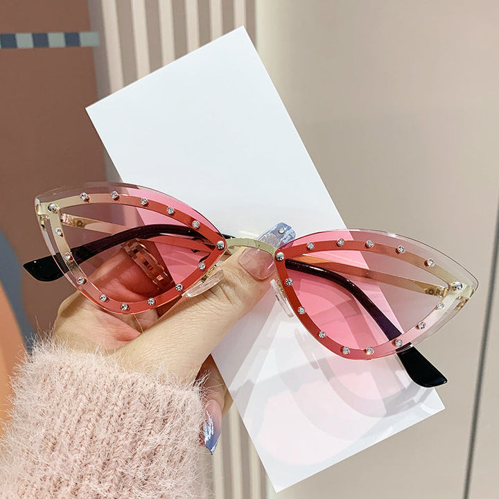 Women's Cat-Eye Sunglasses with Sparkling Crystal Accents Kalsten
