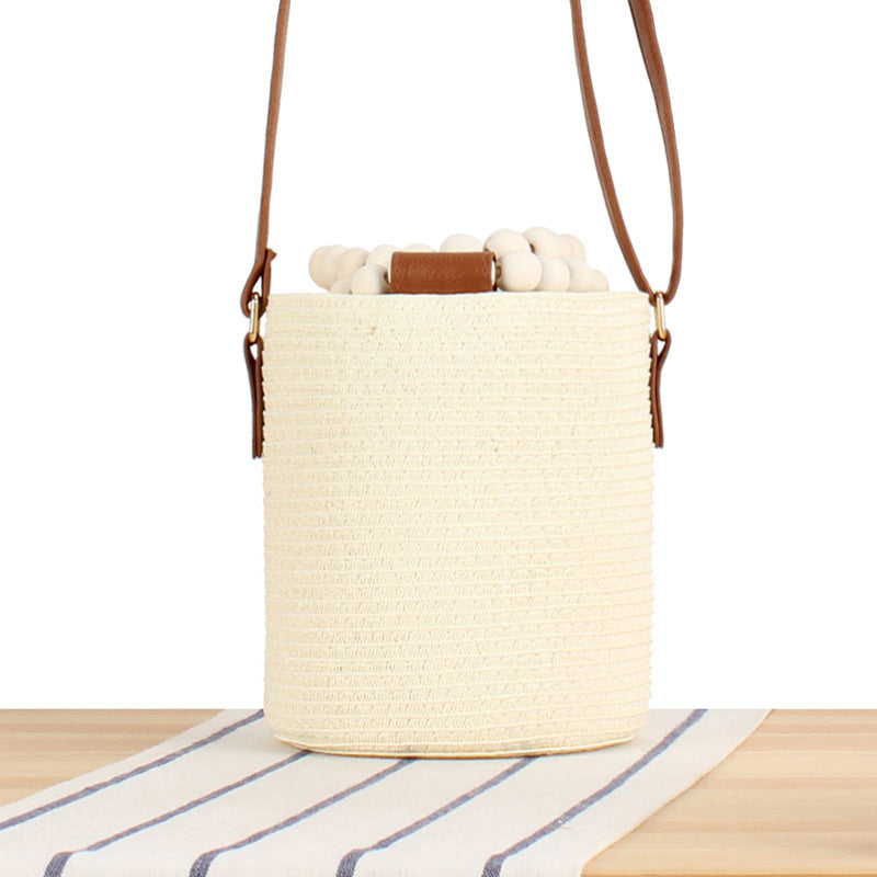 Handbag Made of Woven Natural Material Kalsten