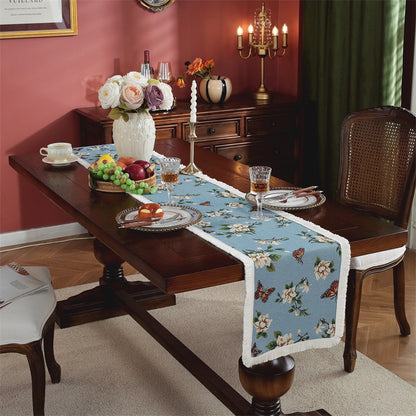 Elegant Floral Decorative Table Runner
