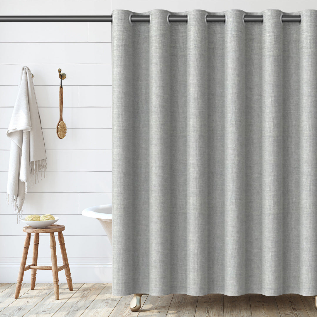 Textured Fabric Shower Curtain Kalsten 1784802088