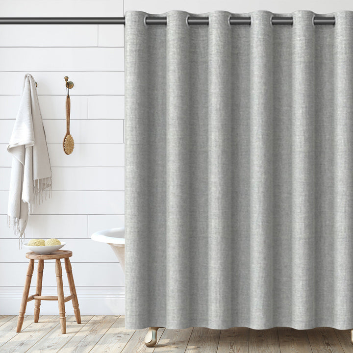 Textured Fabric Shower Curtain Kalsten 1784802088