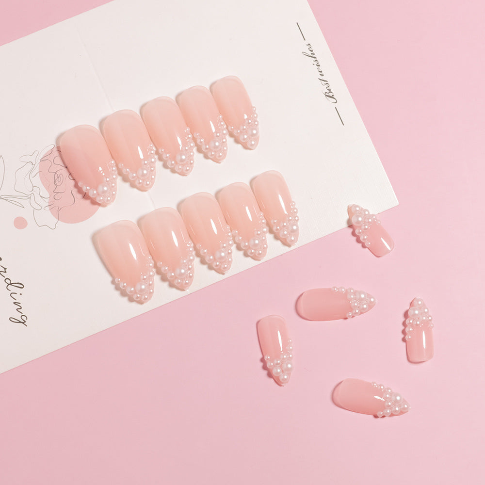 Glamorous Pearl-Accented Press-On Nail Set Kalsten
