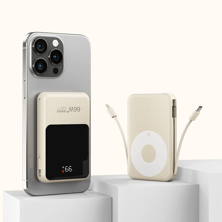 Magnetic Power Bank with Integrated Qi Charger Kalsten