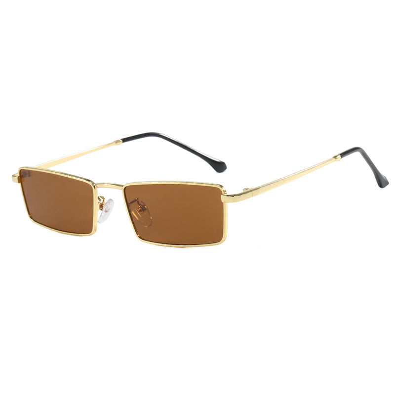Women square sunglasses with metallic frame and comfortable nose pad Kalsten